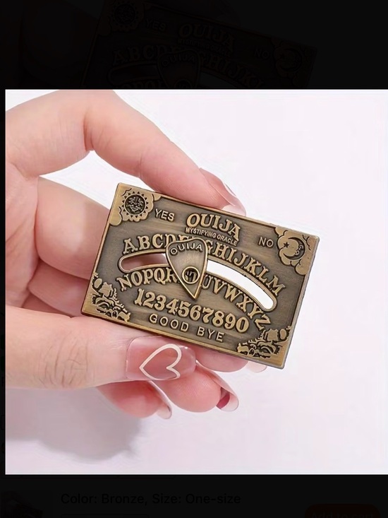 Jewelry - 2️⃣Ouija Board & Moving Planchette Pin New